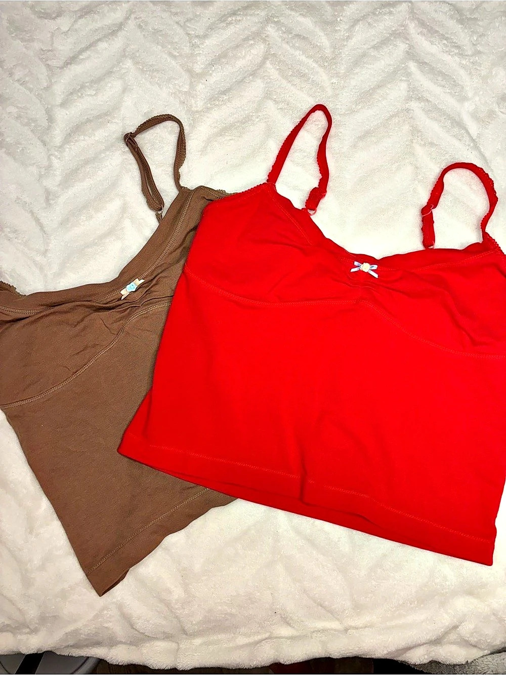 Urban Outfitters - Out From Under - Red & Brown Tank Set Like New